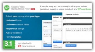 AccessPress Anonymous Post Pro плагин wordpress