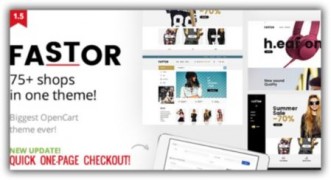 Fastor адаптивный шаблон Opencart