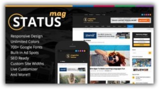 Status Magazine адаптивный шаблон wordpress