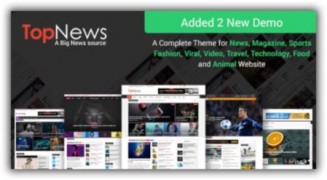 TopNews адаптивный шаблон wordpress