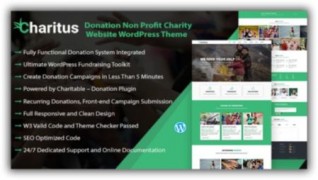 Charitus адаптивный шаблон пожертвований wordpress