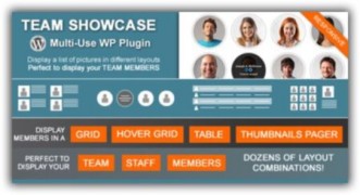 Team Showcase плагин wordpress