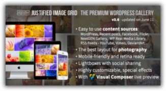 Justified Image Grid плагин галерея wordpress