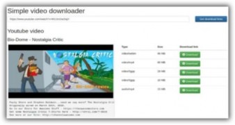 Simple Youtube Video Downloader Script скрипт скачивания видео Youtube