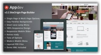Appdev адаптивный шаблон мобильных приложений wordpress