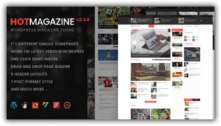 Hotmagazine адаптивный шаблон wordpress