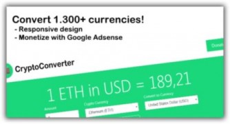 CryptoConverter PHP скрипт конвертер криптовалюты