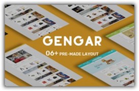 Gengar адаптивный шаблон Opencart