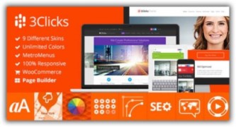 3Clicks адаптивный шаблон wordpress
