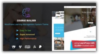 Course Builder управление обучением шаблон wordpress