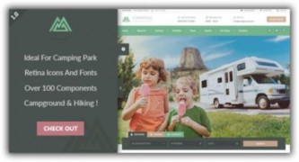 Camping Village туризм и путешествия адаптивный шаблон wordpress