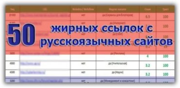 База 50 трастовых сайтов ТИЦ 130 000