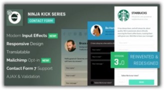 Ninja Kick Contact Form контактные формы плагин wordpress
