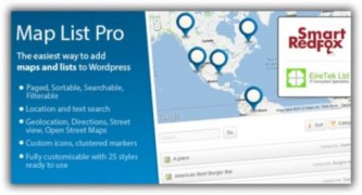 Map List Pro 3 Google Maps плагин wordpress