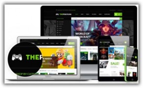 The Polygon адаптивный игровой шаблон wordpress