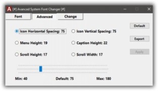 Advanced System Font Changer программа изменения шрифта в системе
