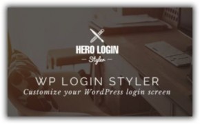 Hero Login Styler адаптивный шаблон входа wordpress