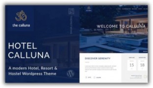 Hotel Calluna отель и курорт адаптивный шаблон wordpress