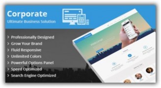 Corporate адаптивный бизнес шаблон wordpress