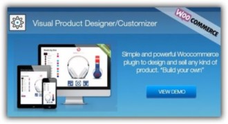 Visual Product Designer Customizer Woocommerce плагин wordpress