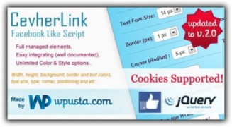 CevherLink Facebook Like скрипт увеличения всплывающих окон
