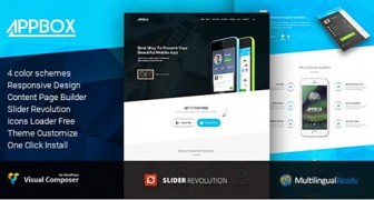 AppBox магазин адаптивный шаблон wordpress