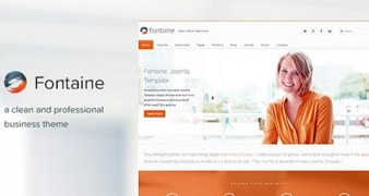 Fontaine адаптивный бизнес шаблон joomla