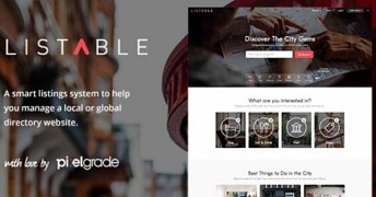 LISTABLE адаптивный шаблон wordpress