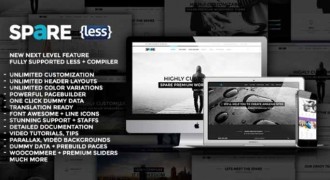 Spare многоцелевой адаптивный шаблон wordpress