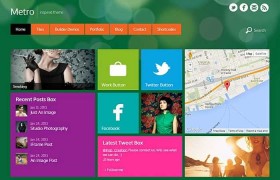 Metro отзывчивый шаблон тема wordpress