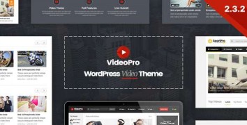 VideoPro отзывчивый видео шаблон тема wordpress
