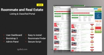 Roommate and Real Estate Listing Classified скрипт каталога аренды 