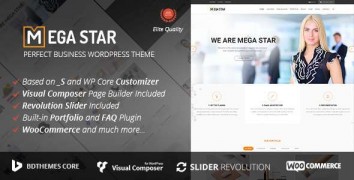 Megastar отзывчивый шаблон wordpress