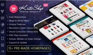 KuteShop адаптивный шаблон wordpress
