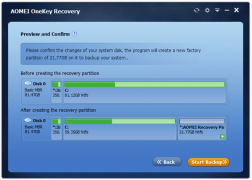 AOMEI OneKey Recovery программа создания бэкапа