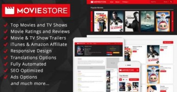 MovieStore скрипт сайта фильмов и телепередач