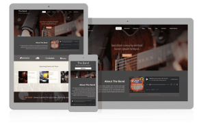 Band отзывчивый шаблон тема для групп и музыкантов