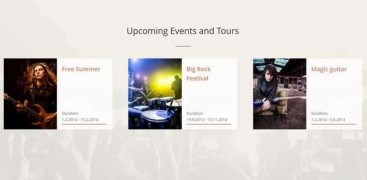 Band отзывчивый шаблон тема для групп и музыкантов