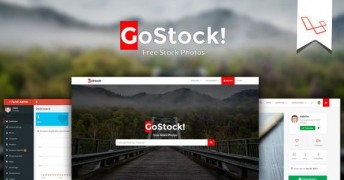GoStock скрипт фотогалереи бесплатных изображений