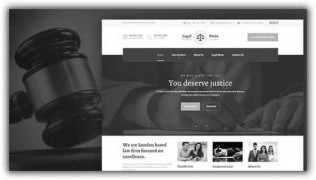 LegalPress адаптивный шаблон для юристов, консультантов и финансовых фирм