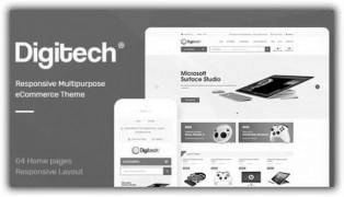 Digitech отзывчивый шаблон Prestashop
