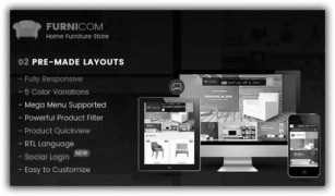 Furnicom отзывчивый шаблон OpenCart