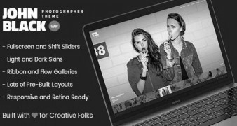 JohnBlack адаптивный шаблон wordpress