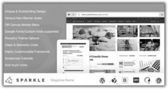 Sparkle адаптивный шаблон wordpress