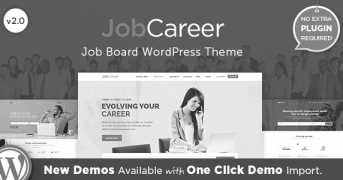 JobCareer адаптивный шаблон тема wordpress