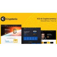 Crypterio адаптивная тема биткойн, ICO и криптовалюта на wordpress