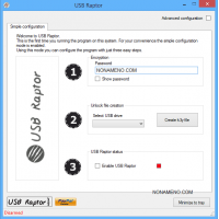 USB Raptor ключ блокировки