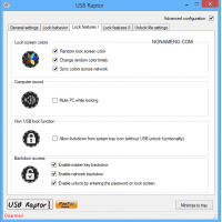 USB Raptor ключ блокировки