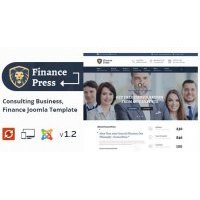 Finance Press адаптивный бизнес шаблон Joomla