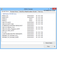 DXVA Checker поддержка видеокартой аппаратного ускорения